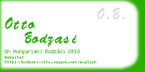 otto bodzasi business card